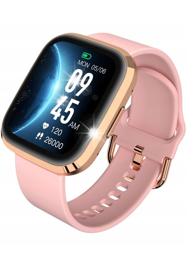 GARETT - Smartwatch Garett Smartwatch Garett GRC STYLE złoty. Rodzaj zegarka: smartwatch. Kolor: złoty