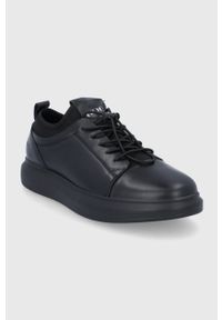 GOE Buty kolor czarny. Nosek buta: okrągły. Zapięcie: sznurówki. Kolor: czarny. Materiał: guma #5