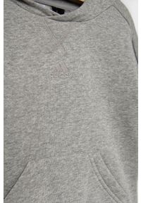 Adidas - adidas dres dziecięcy kolor szary. Kolor: szary. Materiał: dresówka #3