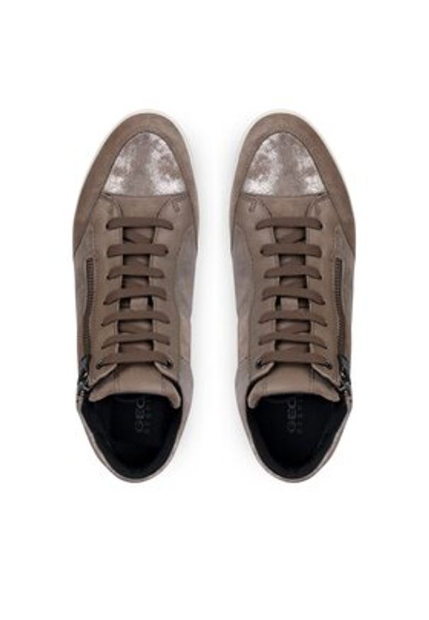 Geox Sneakersy D Myria D3668B 022TC C6692 Szary. Kolor: szary. Materiał: skóra