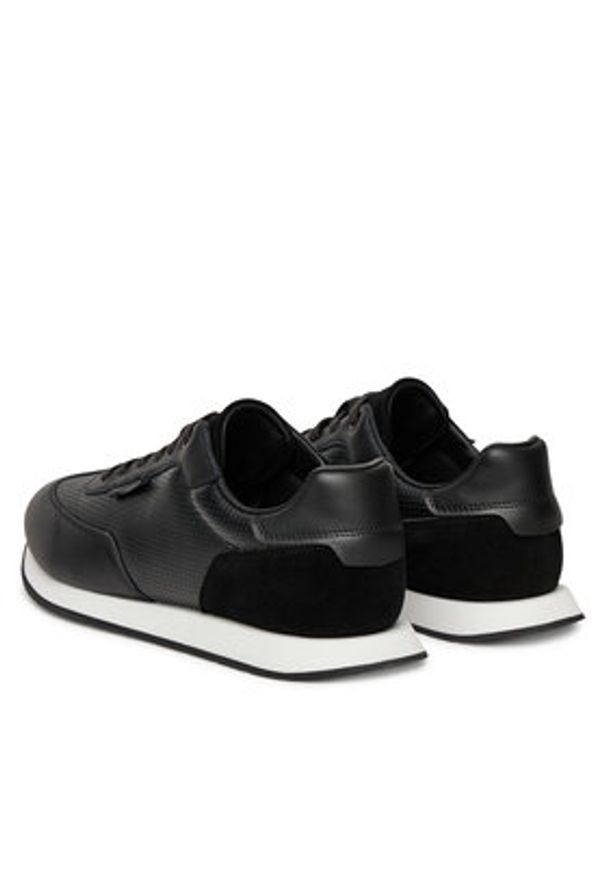 Calvin Klein Sneakersy Low Prof Runn Laceup Perf Lth HM0HM01871 Czarny. Kolor: czarny. Materiał: skóra