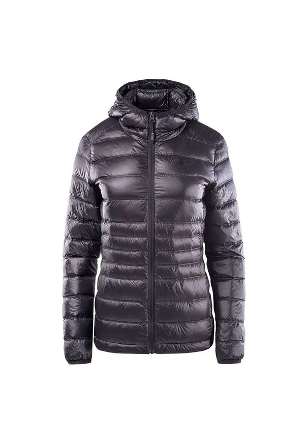 Iguana - Kurtka Ocieplana Damska Marcha. Kolor: czarny. Materiał: puch. Sport: turystyka piesza