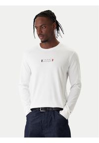 TOMMY HILFIGER - Tommy Hilfiger Longsleeve Brand Love MW0MW41454 Biały Regular Fit. Kolor: biały. Materiał: bawełna. Długość rękawa: długi rękaw #1