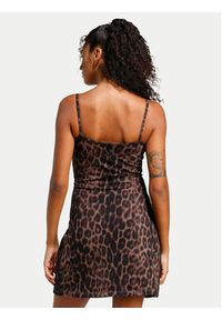 Adidas - adidas Sukienka codzienna Seasonal Essentials Leopard Print JZ0204 Brązowy Slim Fit. Okazja: na co dzień. Kolor: brązowy. Materiał: bawełna. Wzór: nadruk. Typ sukienki: proste. Styl: casual #6