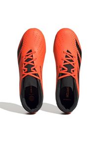 Adidas - Buty piłkarskie adidas Predator Accuracy.3 L Fg M GW4601 czerwone pomarańcze i czerwienie. Zapięcie: sznurówki. Kolor: czerwony. Materiał: guma, syntetyk. Sport: piłka nożna #6