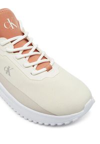 Calvin Klein Jeans Sneakersy Eva Runner Low Lace Mix In YW0YW01759 Écru. Materiał: materiał #6