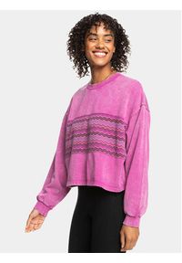 Roxy Bluza Remote Island Otlr ERJFT04737 Różowy Regular Fit. Kolor: różowy. Materiał: bawełna #4