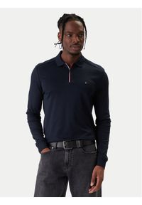TOMMY HILFIGER - Tommy Hilfiger Polo MW0MW42808 Granatowy Regular Fit. Typ kołnierza: polo. Kolor: niebieski. Materiał: bawełna #1