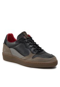 Sneakersy Pantofola d'Oro Baveno Uomo Low 10223036.7ZW Dk Shadow. Kolor: czarny. Materiał: skóra