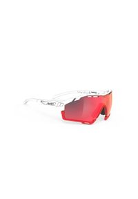 Rudy Project - Okulary RUDY PROJECT CUTLINE WHITE MATTE - MULTILASER RED POLAND VERSION. Kolor: czerwony, biały, wielokolorowy. Sport: turystyka piesza