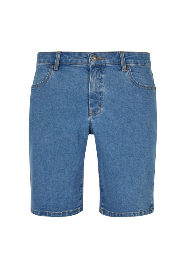 Urban Classics - Męskie Spodenki Jeansowe O Luźnym Kroju. Kolor: niebieski. Materiał: jeans. Sport: turystyka piesza