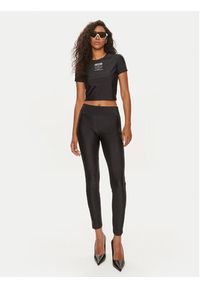 Versace Jeans Couture Legginsy 76HAC114 Czarny Skinny Fit. Kolor: czarny. Materiał: syntetyk #2