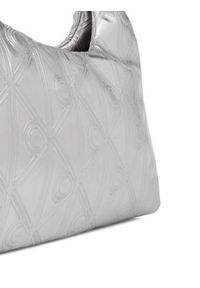 Calvin Klein Torebka Puffy Aop Mini Bag With Strap LV04F3444G Srebrny. Kolor: srebrny. Materiał: skórzane #5