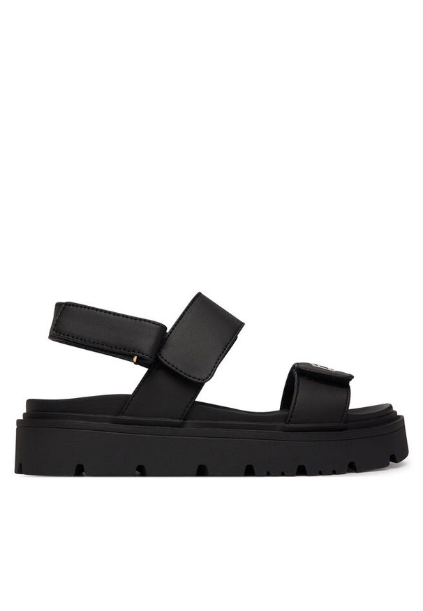 TOMMY HILFIGER - Sandały Tommy Hilfiger. Kolor: czarny