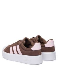 Adidas - adidas Sneakersy Streettalk Bold Shoes KJ9946 Brązowy. Kolor: brązowy. Materiał: zamsz, skóra #4