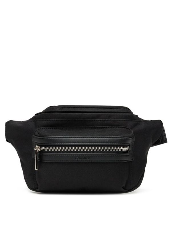 Calvin Klein Saszetka nerka Contrast Belt Bag LV04D3073G Czarny. Kolor: czarny. Materiał: materiał