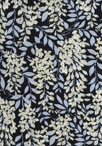 Born2be - Granatowa Bawełniana Sukienka z Bufiastymi Rękawami z Gumką w Talii i Falbaną Vimaliana. Okazja: na co dzień, na spacer. Typ kołnierza: dekolt w kształcie V. Kolor: niebieski. Materiał: bawełna. Styl: elegancki, klasyczny, casual #3