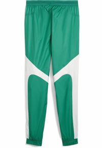 Puma - Męskie spodnie przedmeczowe Senegal 2025 PUMA Sport Green White. Kolor: biały, wielokolorowy, zielony. Materiał: dresówka