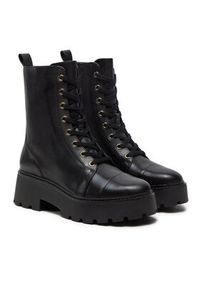 MICHAEL Michael Kors Botki Combat Boot 40T4BKFE6L Czarny. Kolor: czarny. Materiał: skóra