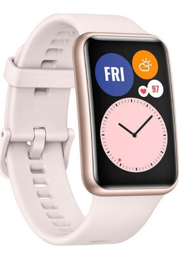 HUAWEI - Smartwatch Huawei Fit Stia-B09 Różowy (Fit). Rodzaj zegarka: smartwatch. Kolor: różowy