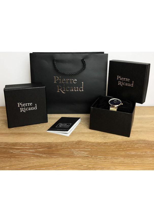 Zegarek Pierre Ricaud Zegarek damski Pierre Ricaud P22093.9113Q-107.9 różowe złoto. Kolor: złoty, wielokolorowy, różowy