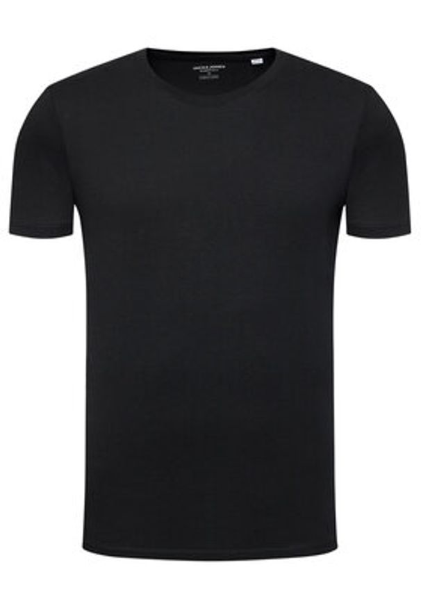 Jack & Jones T-Shirt Orrganic Basic 12156101 Czarny Slim Fit. Kolor: czarny. Materiał: bawełna