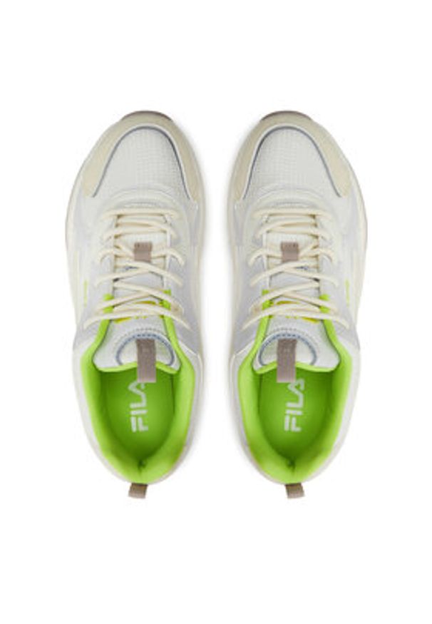 Fila Sneakersy Novarra Wmn FFW0193 Biały. Kolor: biały. Materiał: skóra