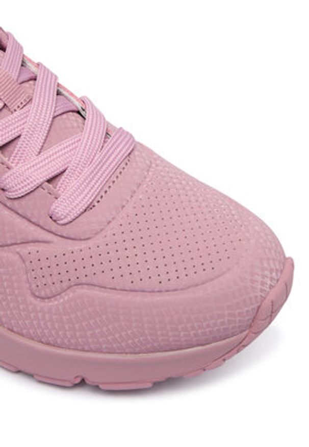 skechers - Skechers Sneakersy Uno 177861/MVE Różowy. Kolor: różowy. Materiał: skóra