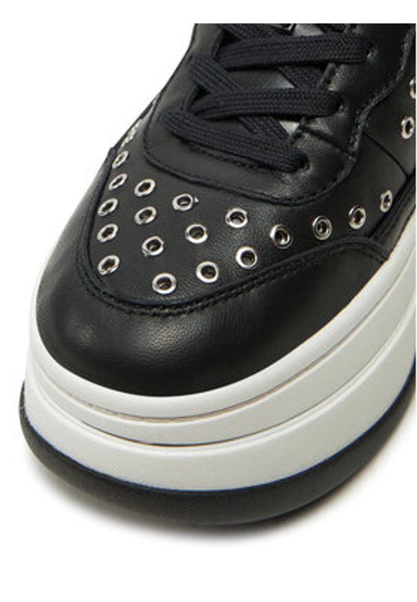 MICHAEL Michael Kors Sneakersy Hayes Lace Up 43R5HAFS1L Czarny. Kolor: czarny. Materiał: skóra