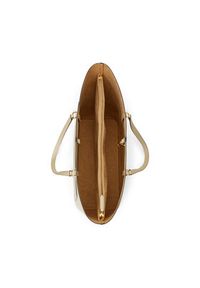 Lauren Ralph Lauren - LAUREN RALPH LAUREN Torebka 431911655015 Beżowy. Kolor: beżowy. Materiał: skórzane #4