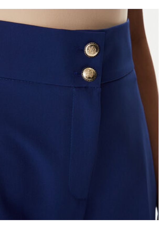 Maryley Spodnie materiałowe 26EB680/43FR Granatowy Regular Fit. Kolor: niebieski. Materiał: syntetyk