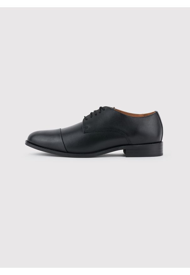 Pako Lorente - PAKO LORENTE – Czarne eleganckie buty męskie. Kolor: brązowy, czarny. Materiał: skóra. Styl: elegancki