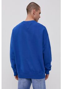 Tommy Jeans Bluza bawełniana męska z aplikacją. Okazja: na co dzień. Kolor: niebieski. Materiał: bawełna. Wzór: aplikacja. Styl: casual #4
