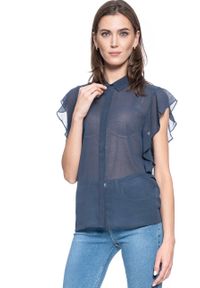 Mustang - KOSZULA DAMSKA MUSTANG Ellen Blouse BLUE NIGHTS 1009455 4085 #4