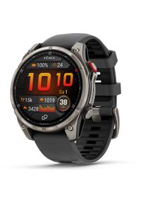 GARMIN - Zegarek sportowy Garmin Fenix 8 Pro AMOLED Czarny (010-03198-11). Kolor: czarny. Styl: sportowy
