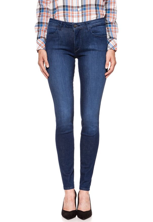 Wrangler - WRANGLER SKINNY SOFT BREEZE W28KRT21S 112128331. Wzór: aplikacja