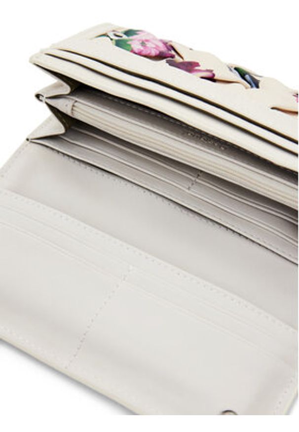 Desigual Duży Portfel Damski 25SAYP14 Écru. Materiał: skóra