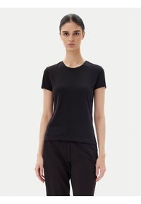 EA7 Emporio Armani T-Shirt 7W000497 AF14880 UC001 Czarny Regular Fit. Kolor: czarny. Materiał: bawełna