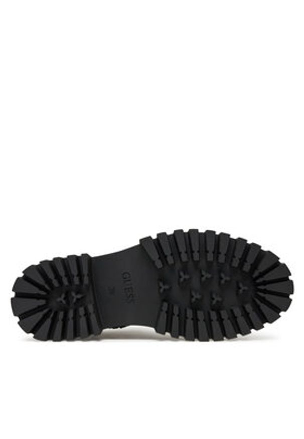 Guess Botki FLTFRO ELE10 Czarny. Kolor: czarny. Materiał: skóra
