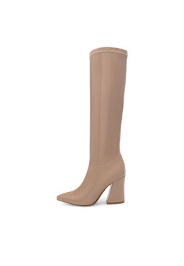 Nine West Kozaki SHARLEEZ 13196H Beżowy. Kolor: beżowy. Materiał: skóra