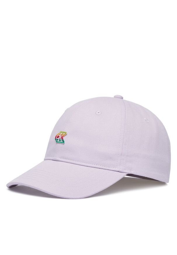 Czapka z daszkiem Calvin Klein. Kolor: fioletowy