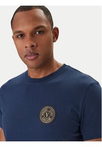 Versace Jeans Couture T-Shirt 80GAHT03 CJ00T Niebieski Regular Fit. Kolor: niebieski. Materiał: bawełna #5