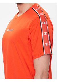 Champion T-Shirt 218472 Pomarańczowy Regular Fit. Kolor: pomarańczowy. Materiał: bawełna #5