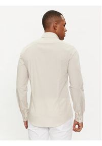 Calvin Klein Koszula K10K108229 Beżowy Slim Fit. Kolor: beżowy. Materiał: bawełna #4