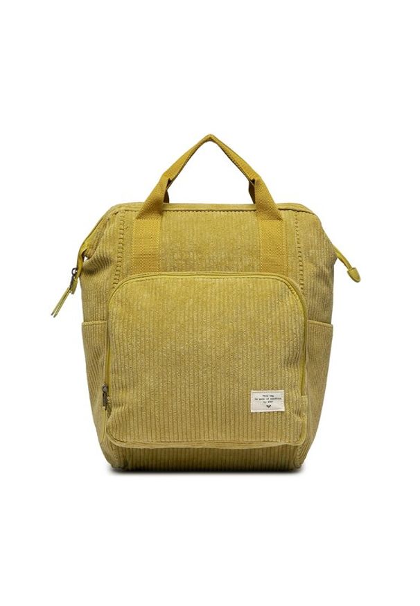 Roxy Plecak ERJBP04652 Żółty. Kolor: żółty. Materiał: materiał