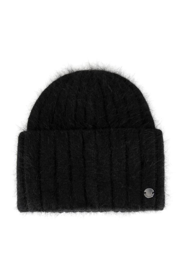 Volcano - Czapka zimowa z angorą H-POWER. Materiał: poliester, prążkowany, wełna, włókno, dzianina, syntetyk. Wzór: prążki, ze splotem. Sezon: zima. Styl: klasyczny, elegancki