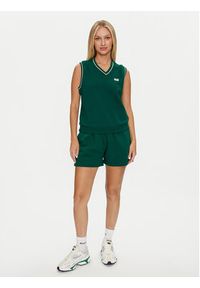 Reebok Sweter Cl Cs Vest 100075522 Zielony Regular Fit. Kolor: zielony. Materiał: bawełna