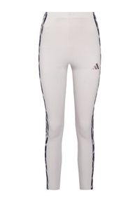 Adidas - adidas Legginsy Seasonal Essentials Leopard Print KC3883 Fioletowy Slim Fit. Kolor: fioletowy. Materiał: bawełna. Wzór: nadruk #3