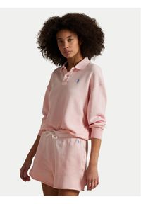 Polo Ralph Lauren Bluza 211965097007 Różowy Relaxed Fit. Typ kołnierza: polo. Kolor: różowy. Materiał: bawełna