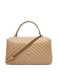 Pinko - PINKO Torebka Love Lady Puff Classic Cl PE 25 PLTT 100043 A0GK Beżowy. Kolor: beżowy. Materiał: skórzane #3